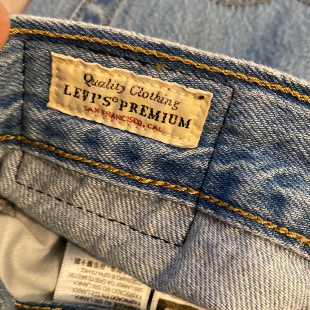 LEVI’S XL STRAIGHT Classic Blue Wide-Leg Women Premium Jeans. Size W28  L31 - Picture 5 of 12